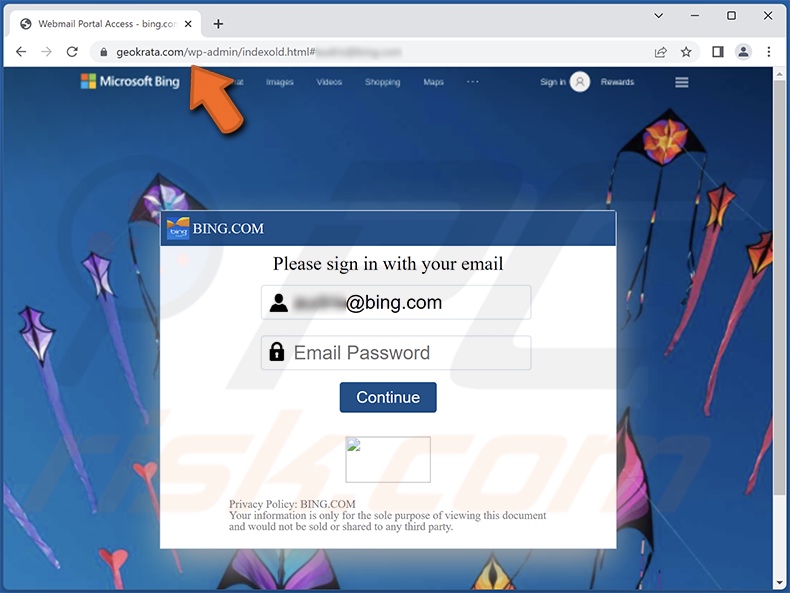 McAfee FINAL WARNING scam email promoted phishing site