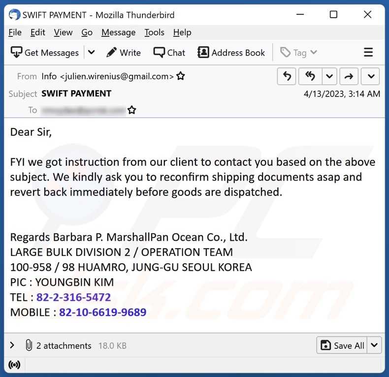 Attached Payment Invoice Email Scam Removal And Recovery Steps Updated