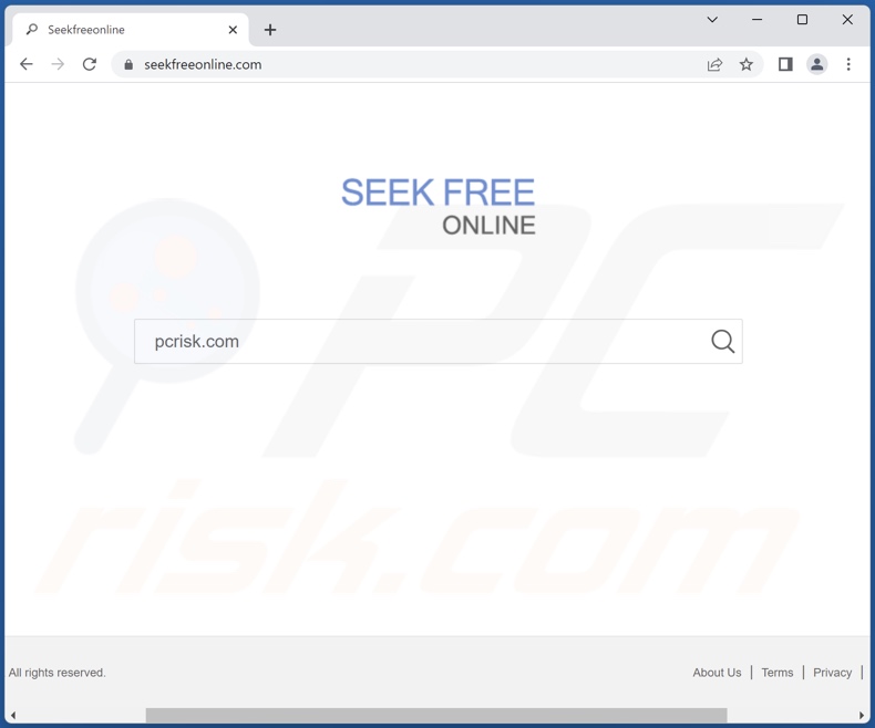 seekfreeonline.com browser hijacker