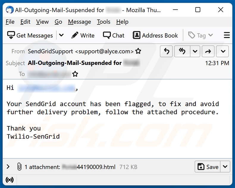 SendGrid email scam (2023-04-20)