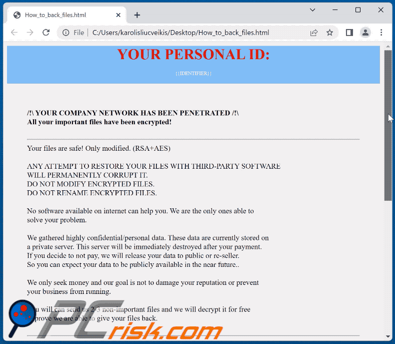Skylock ransomware ransom note (How_to_back_files.html)