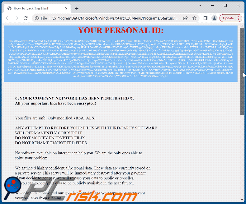 Skynetlock ransomware ransom note (How_to_back_files.html)