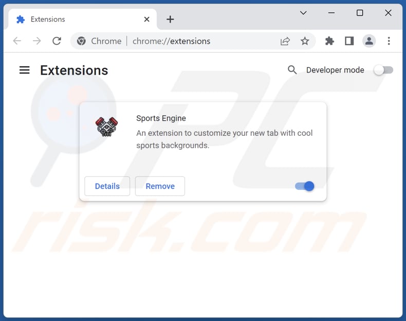 Removing sportengine.info related Google Chrome extensions