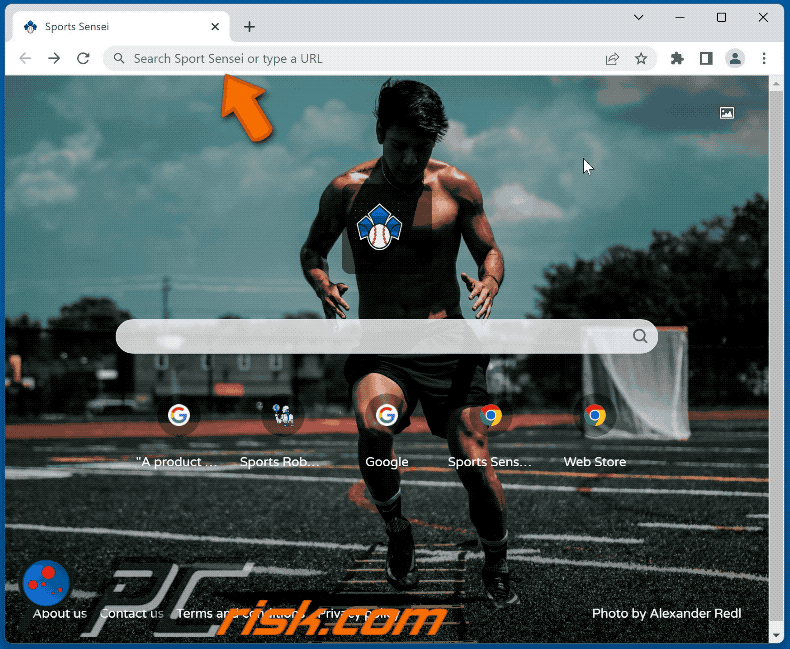 Sports Sensei browser hijacker sportsensei.info redirects to bing.com