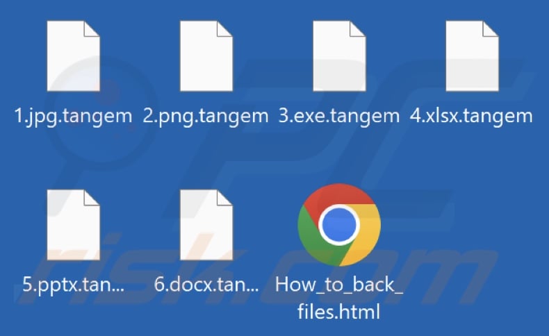 Files encrypted by Tangem ransomware (.tangem extension)