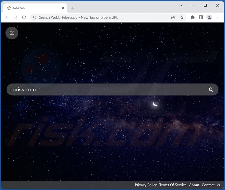 webbtelescopenewtab.com browser hijacker