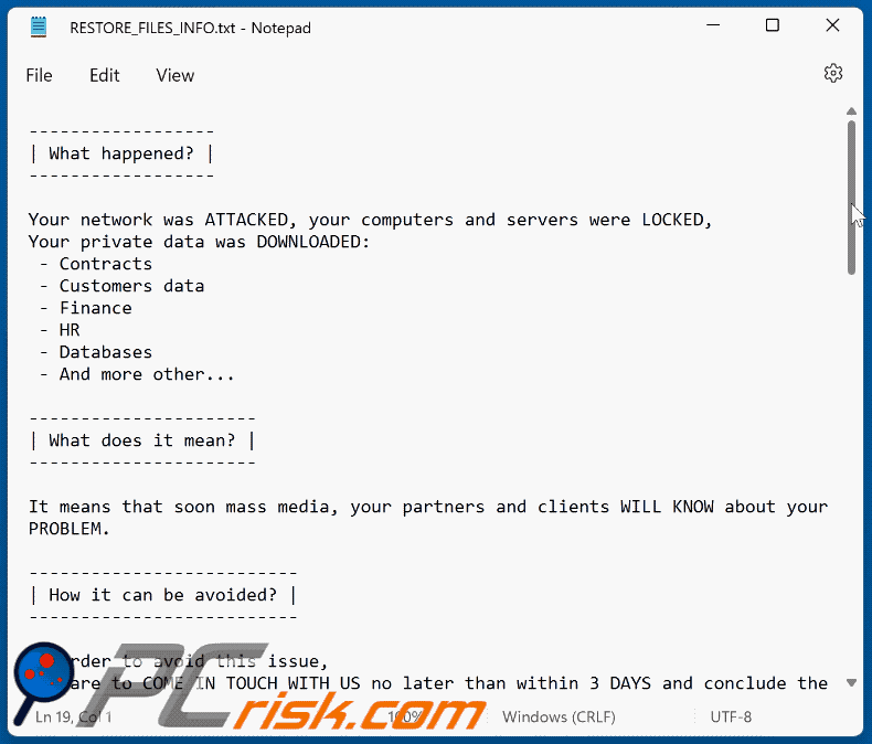 ADMON ransomware ransom note (RESTORE_FILES_INFO.txt)