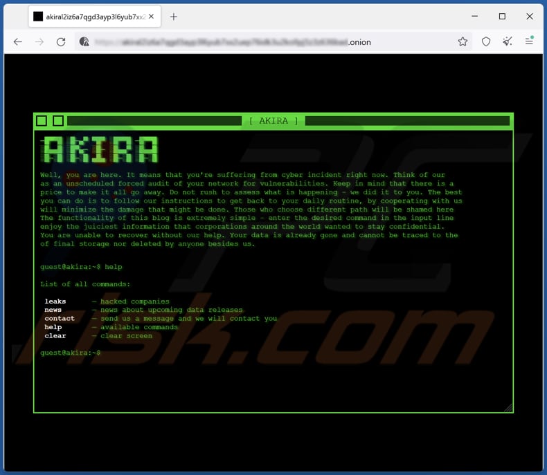 Akira Ransomware Extends Reach to Linux Platform — Cyble