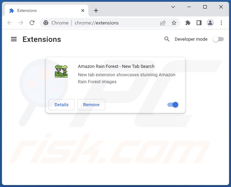 Removing amazonforextnewtab.com related Google Chrome extensions