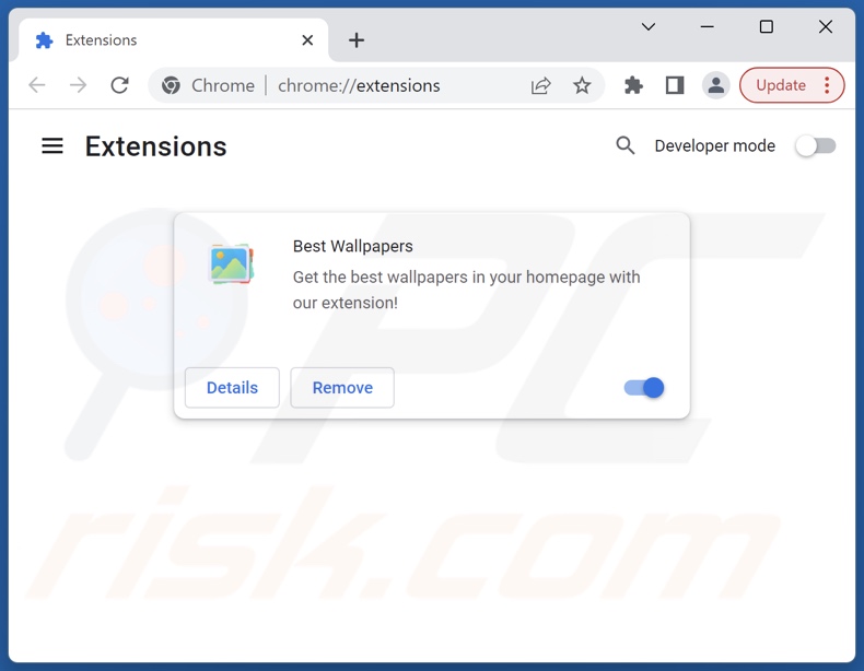 Removing search.wallpaperhomepage.com related Google Chrome extensions