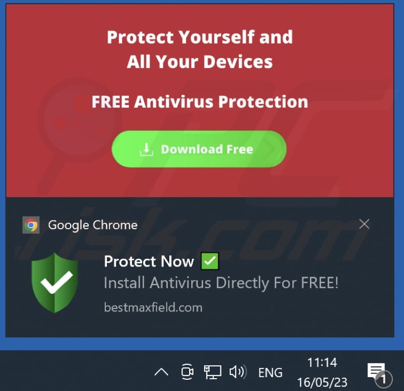 Ad delivered by bestmaxfield[.]com