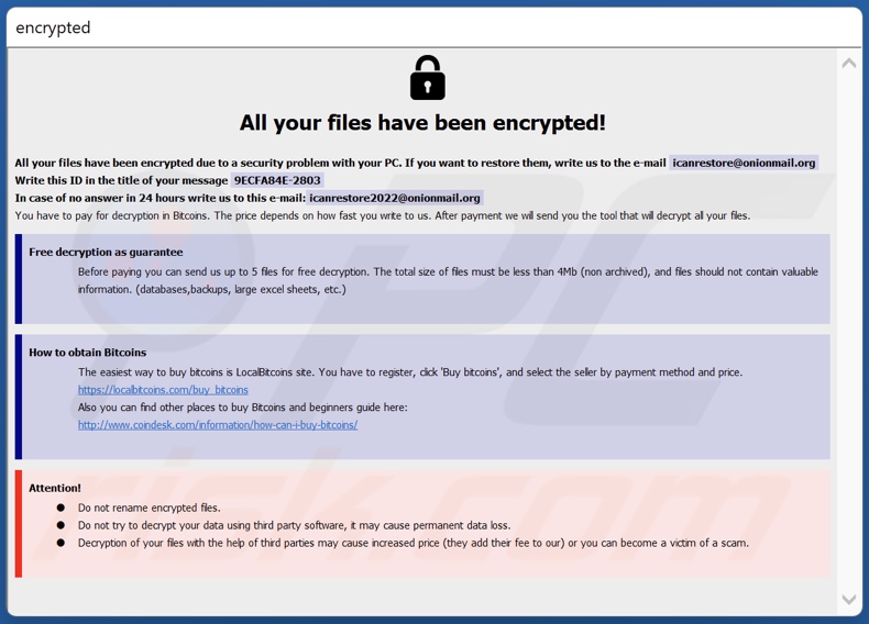 BlackRock ransomware ransom note (info.hta)