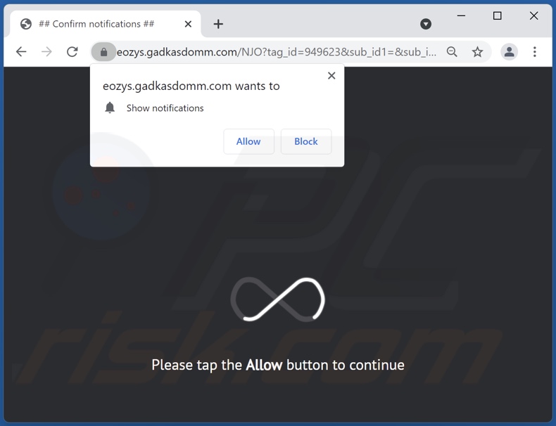 gadkasdomm[.]com pop-up redirects