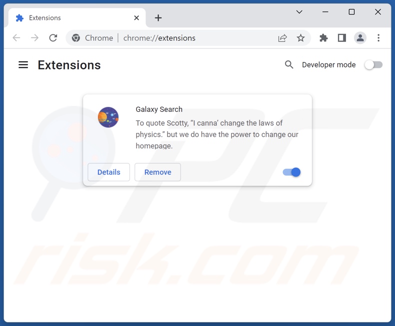 Removing find.nseeknow.com related Google Chrome extensions