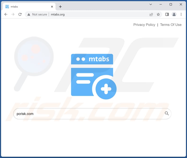 mtabs.org browser hijacker