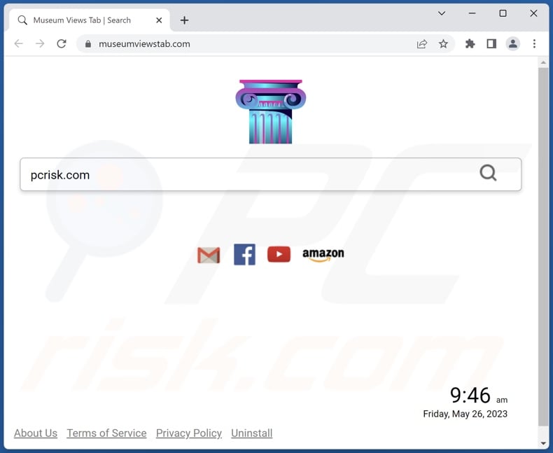 museumviewstab.com browser hijacker