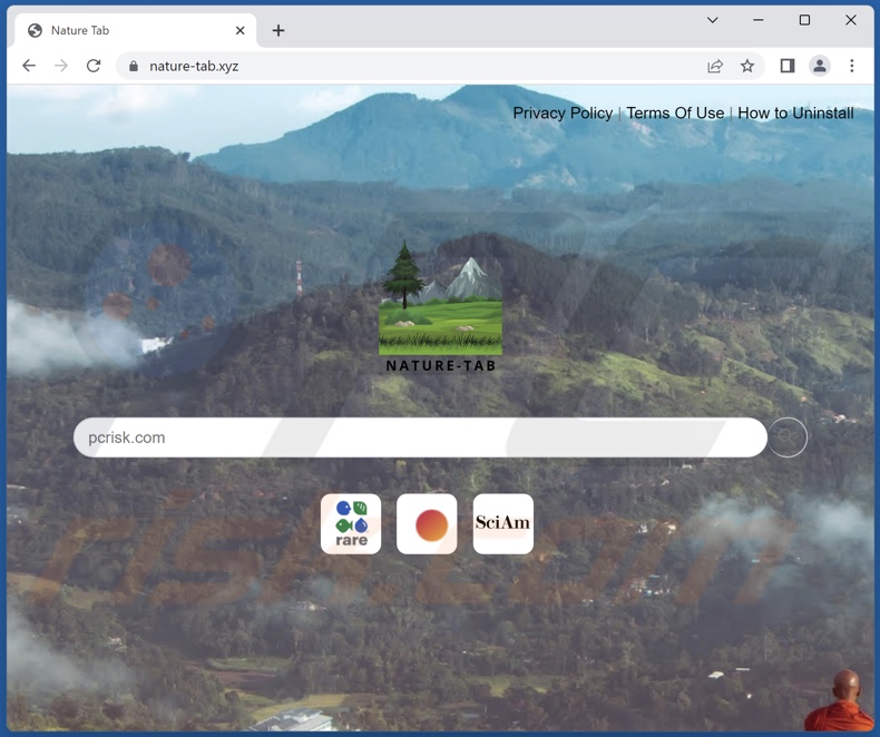 nature-tab.xyz browser hijacker
