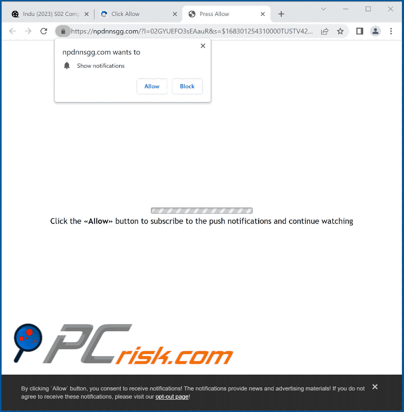 npdnnsgg[.]com website appearance (GIF)