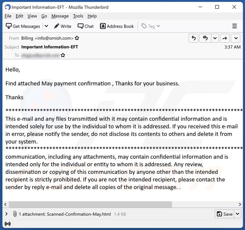 Attached Payment Invoice Email Scam Removal And Recovery Steps Updated