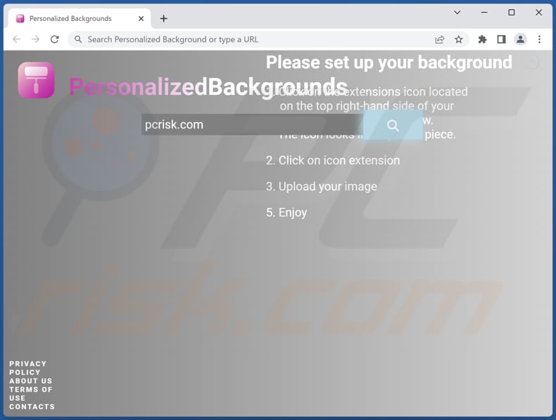 goog.personalizedbackground.com browser hijacker