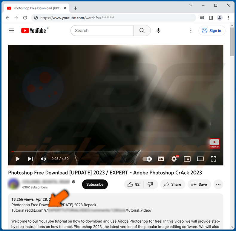 YouTube video spreading RecordBreaker malware