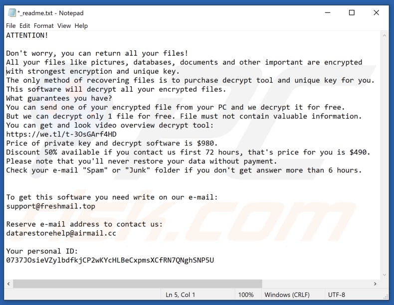 Agvv ransomware text file (_readme.txt)