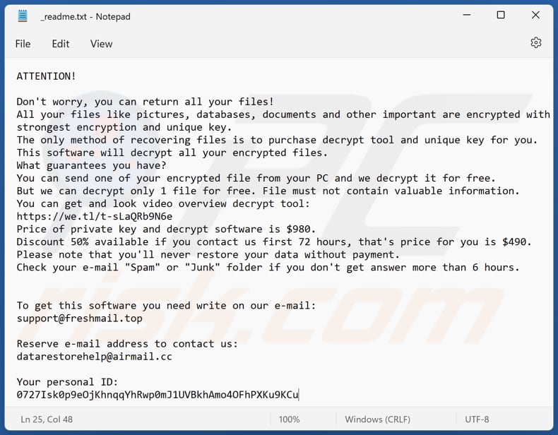 Ahgr ransomware text file (_readme.txt)