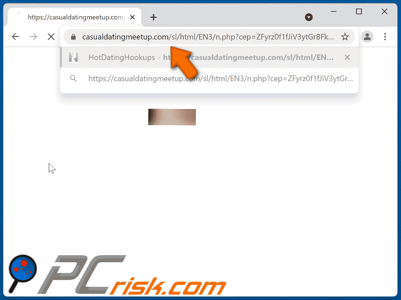 casualdatingmeetup[.]com website appearance (GIF)