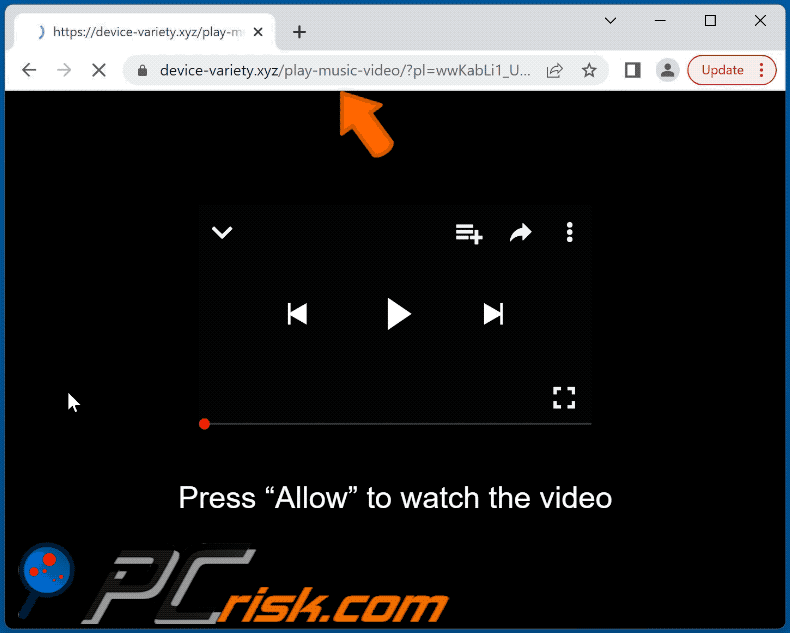 device-variety[.]xyz website appearance (GIF)