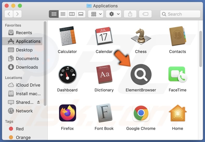 ElementBrowser adware