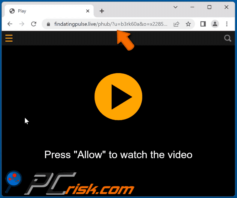 findatingpulse[.]live website appearance (GIF)