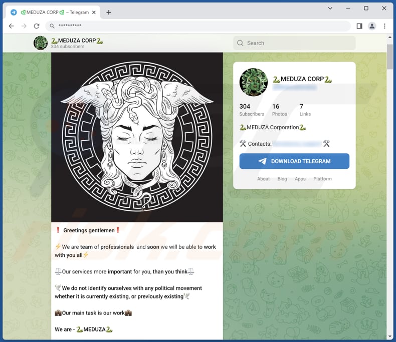 Meduza Stealer promoted via Telegram