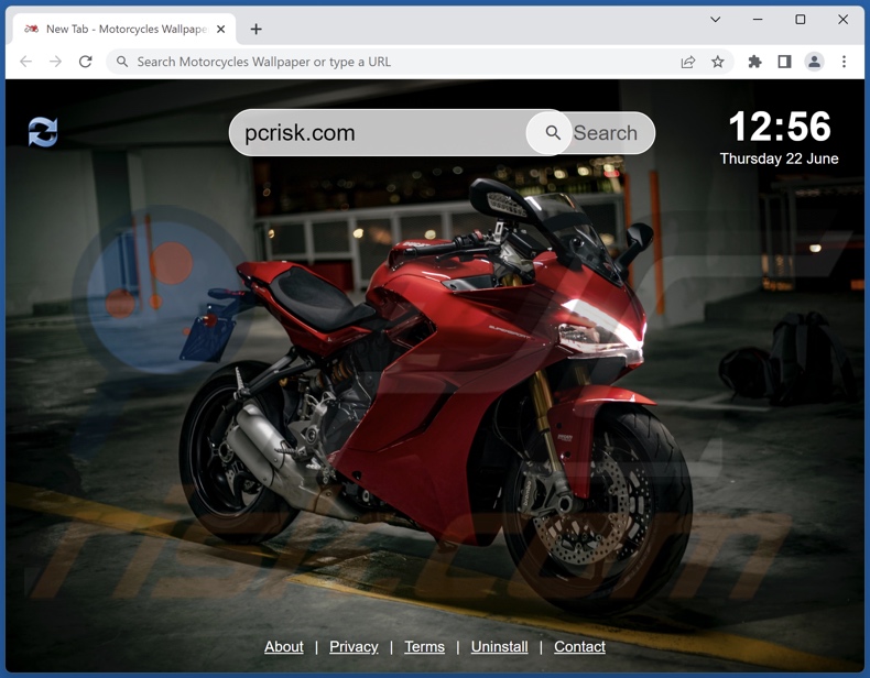 Motorcycles Wallpaper browser hijacker