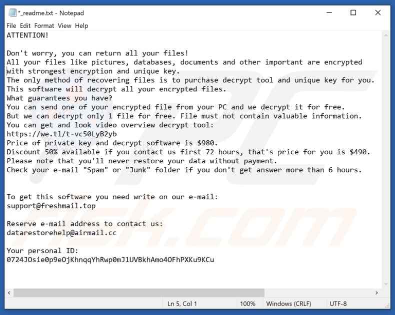 Neqp ransomware text file (_readme.txt)