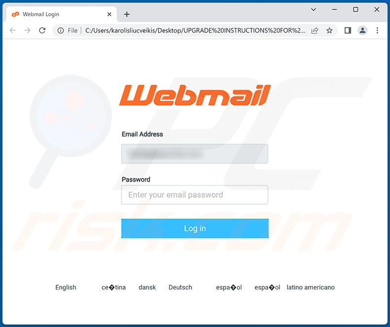 Phishing HTML attachment distributed via Account Will Be Terminated scam email (2023-07-04)