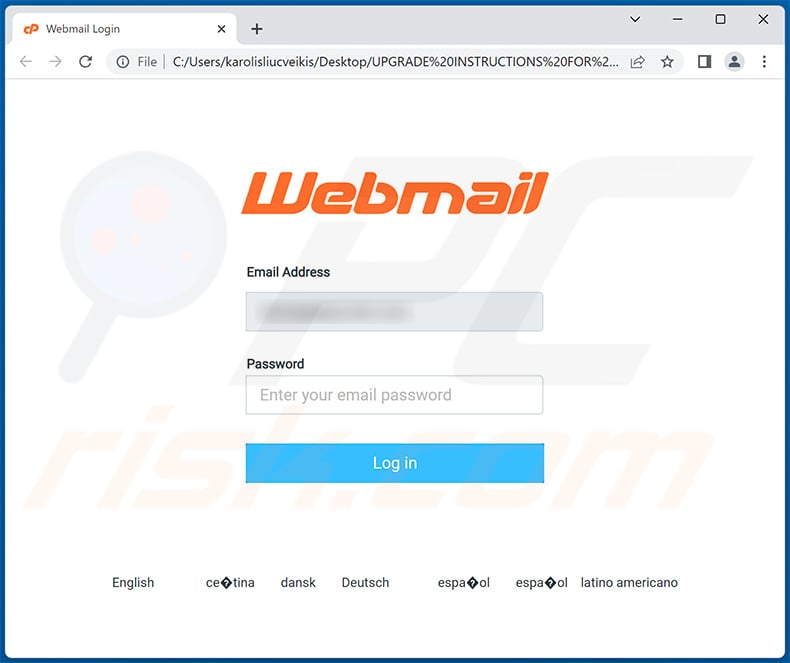 Phishing HTML attachment distributed via Account Will Be Terminated scam email (2023-07-04)