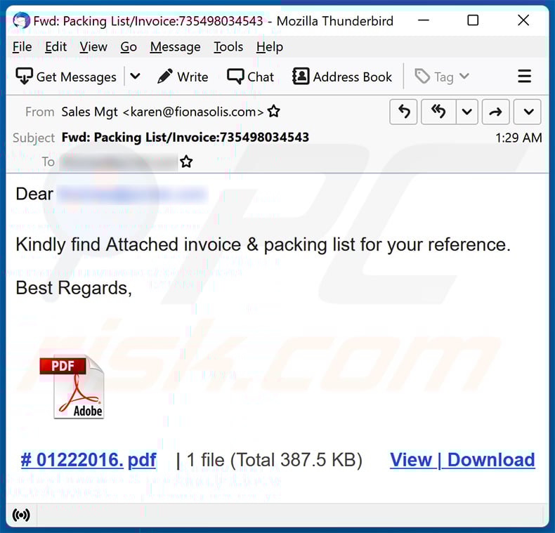 Attached Payment Invoice Email Scam Removal And Recovery Steps Updated