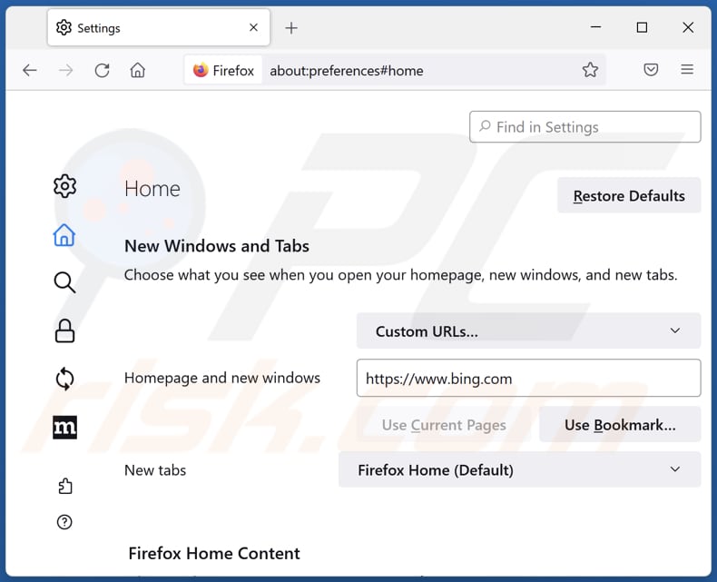Removing Awesome Facts Tab from Mozilla Firefox homepage