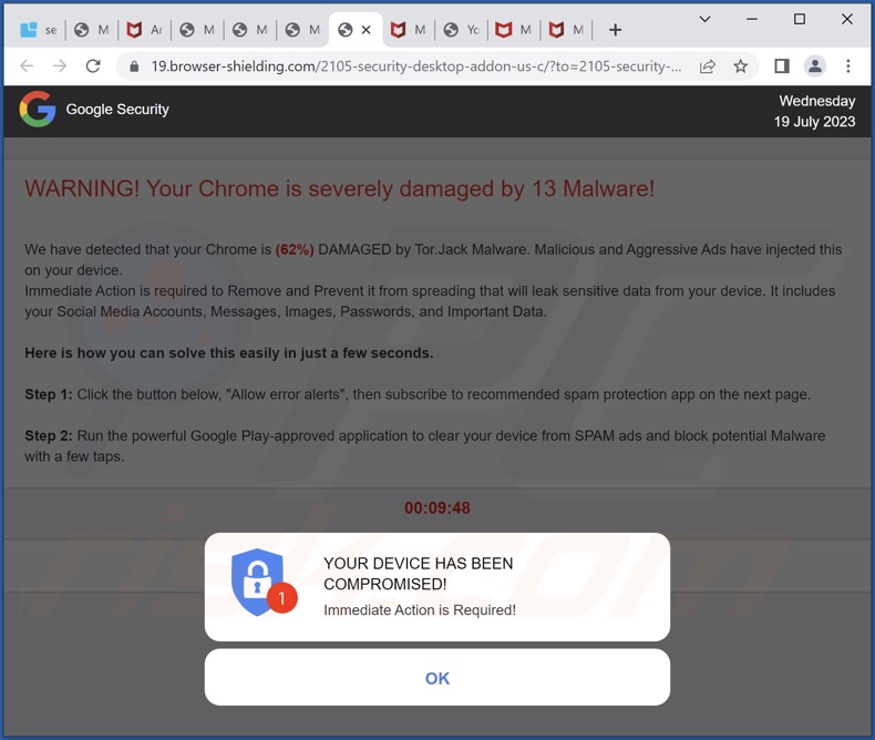 browser-shielding[.]com pop-up redirects