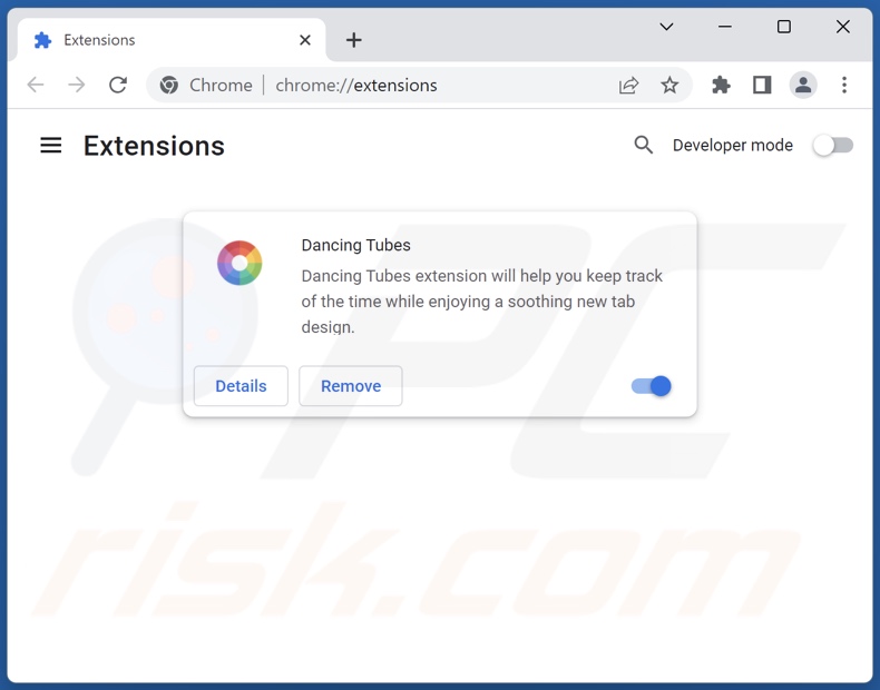 Removing search.dancingtubes.net related Google Chrome extensions