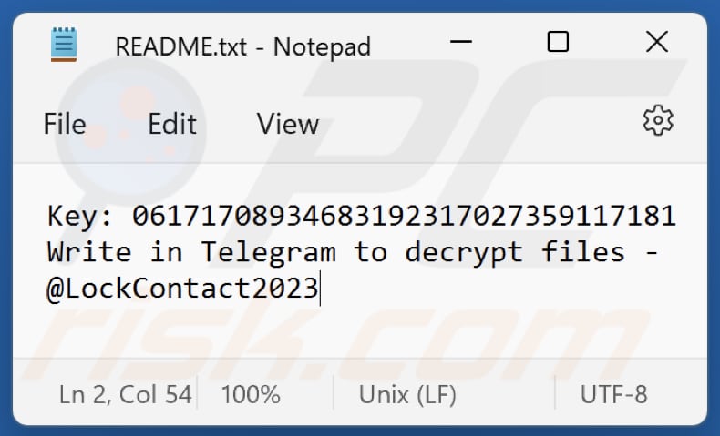 LOCK2023 ransomware text file (README.txt)