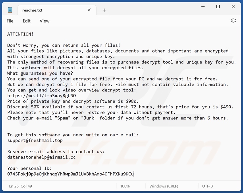 Mitu ransomware text file (_readme.txt)