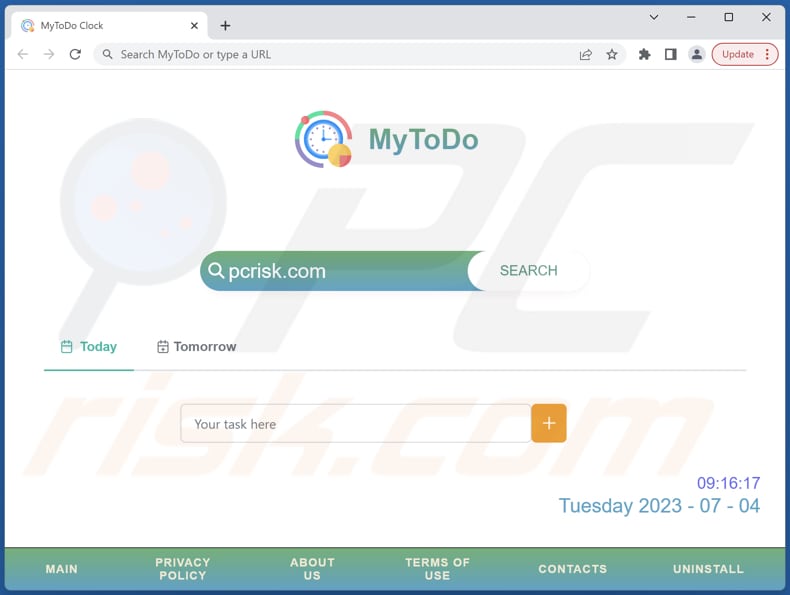 mylistodo.com browser hijacker