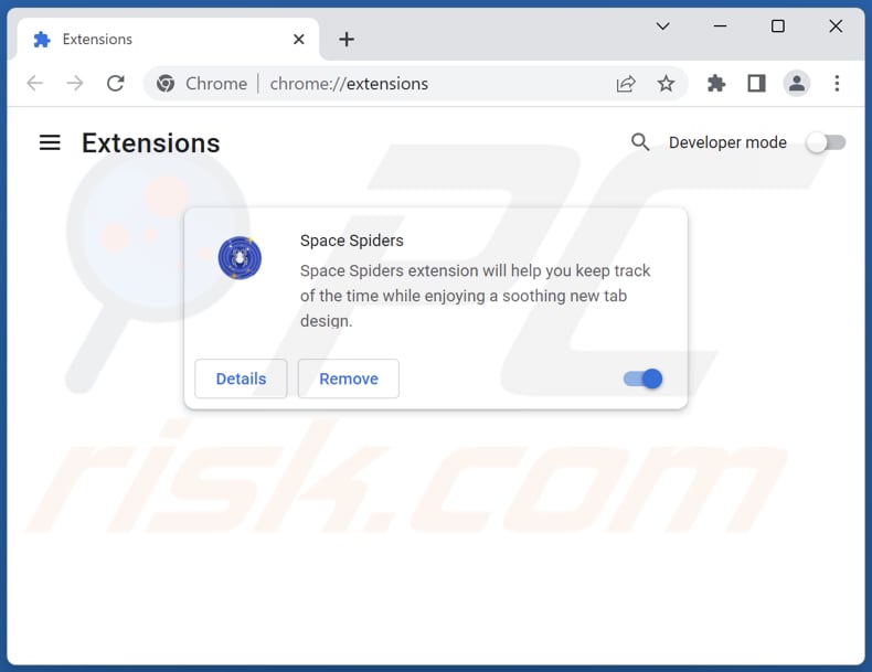 Removing search.spacespiders.net related Google Chrome extensions