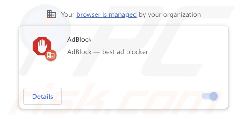 AdBlock adware extension