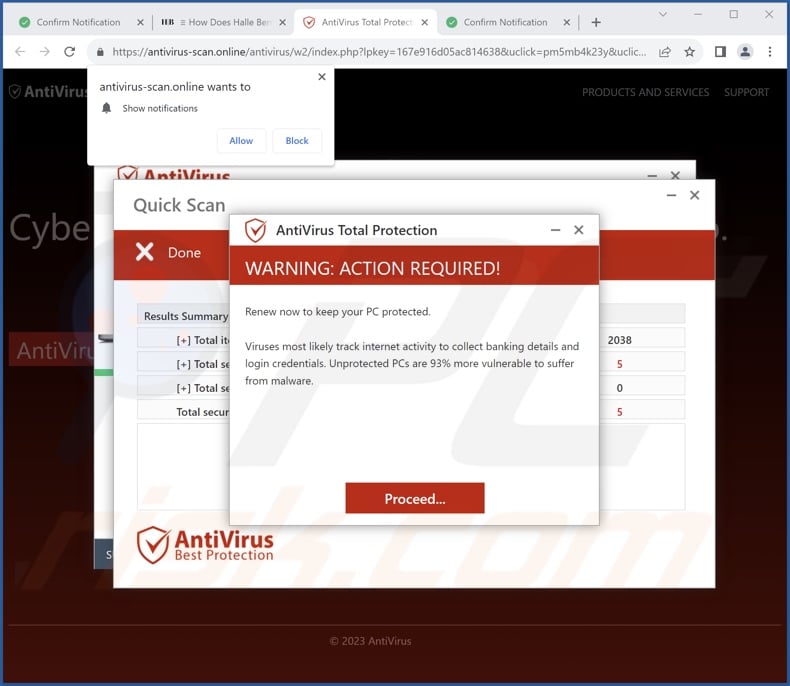 antivirus-scan[.]online pop-up redirects