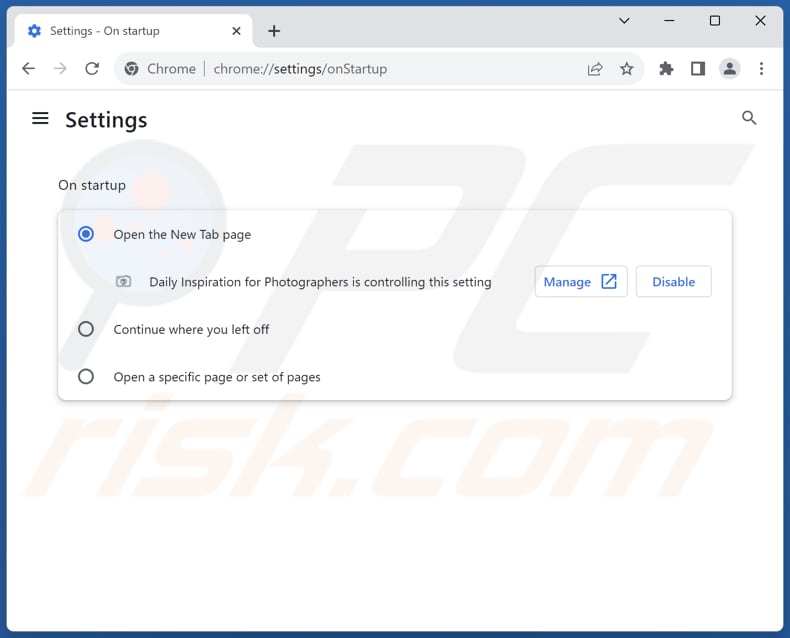 Removing ronline-src.com from Google Chrome homepage
