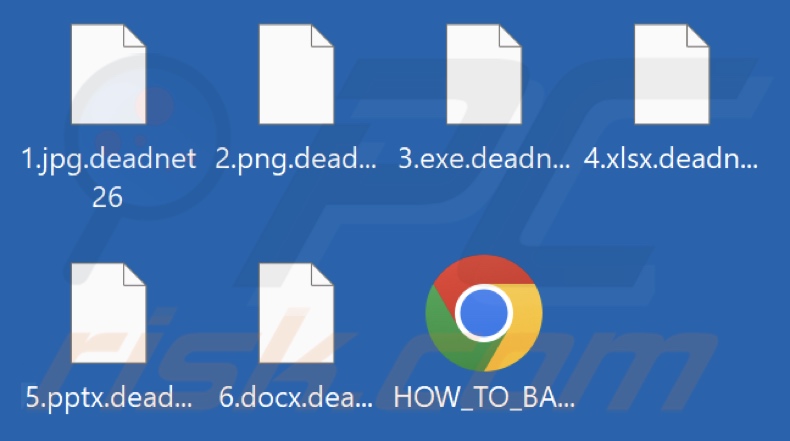 Files encrypted by Deadnet ransomware (.deadnet26 extension)