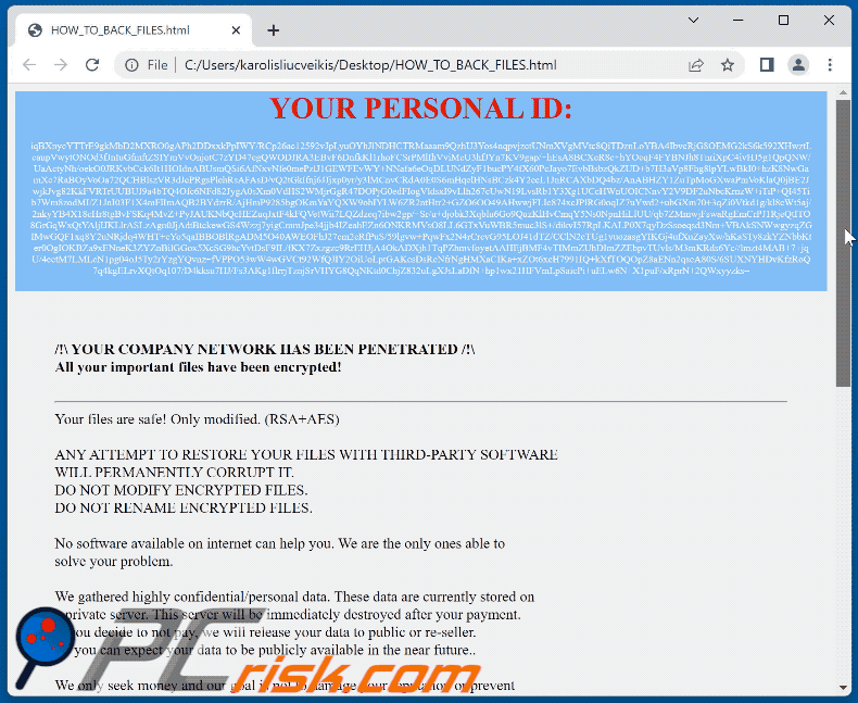 Deadnet ransomware ransom note (HOW_TO_BACK_FILES.html) GIF
