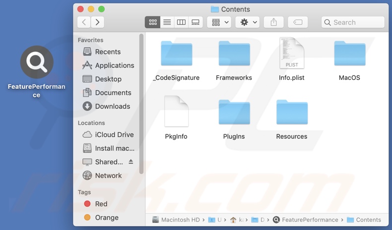 FeaturePerformance adware install folder